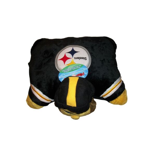 PITTSBURGH STEELERS 18" PILLOW PET NFL Football NWT - Picture 6 of 6